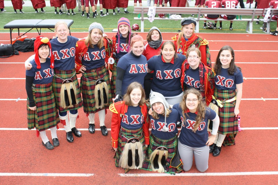 AXO's at Kiltie Band