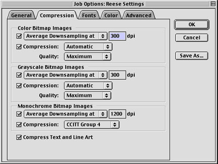 Compression Settings