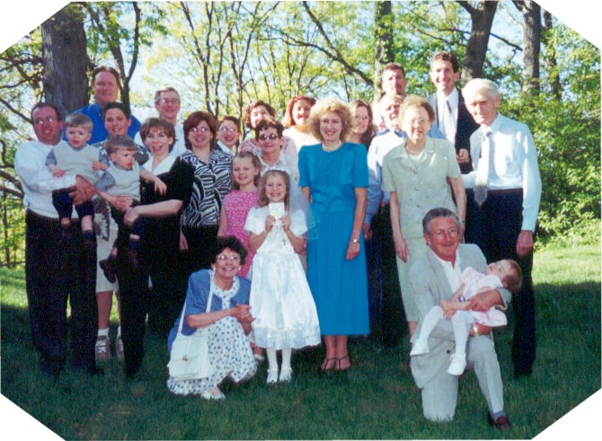 Communion party group shot