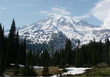 Mount Rainier, highest point in Washington