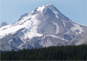 Mount Hood, the highest point in Oregon