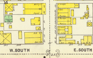 Valley Hotel location, 1895