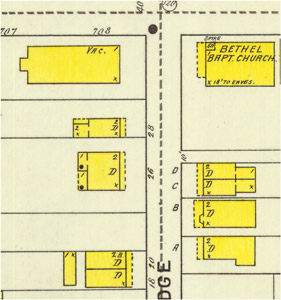 Vacant Donops Hall in 1895