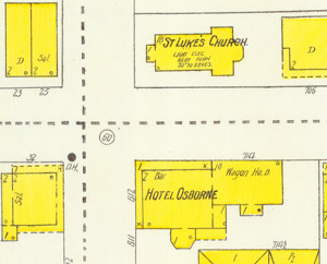 1905 location of Hotel Osborne