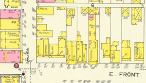 Christian Scholler bakery location, 1912