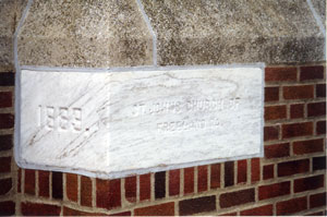 St. John's Reformed Church cornerstone