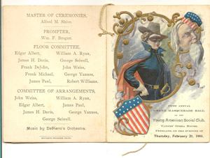 Yannes Opera House dance card 1901