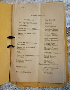 FHS Banquet booklet, 1953