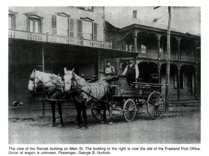 Early view of
                Remak building