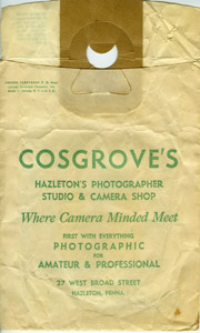Cosgrove photo development envelope