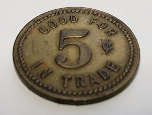 F. Cregor pool hall token