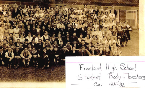 Freeland High School 1931-1932 class photo
