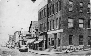 First National Bank, facing south