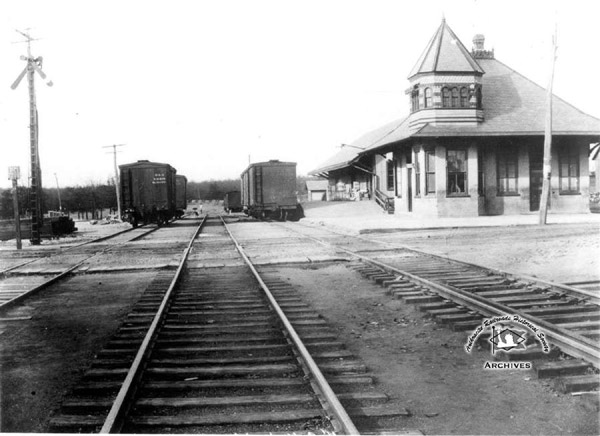 Freeland LVRR depot and tracks