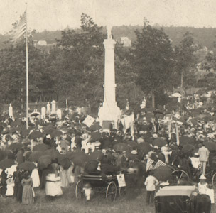 Ceremony at Freeland Cemetery, ca. 1890s