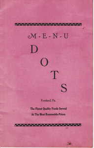 Dot's menu