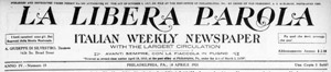 Masthead of La Libera Parola