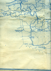 Postal rural delivery map of Luzerne County