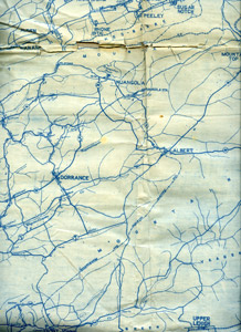 Postal rural delivery map of Luzerne County