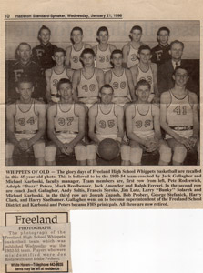 FHS Basketball 1952-1953