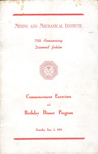 MMI 1954 graduation program