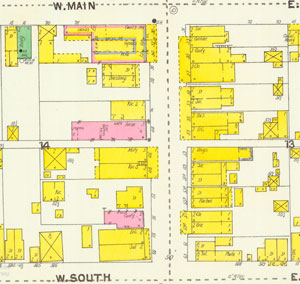 Nocchi's
                  corner, 1905