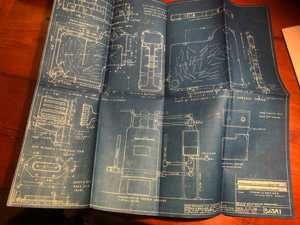 Frank N. Becker blueprint - central heating system