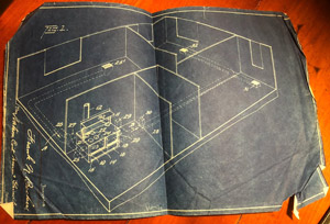 Frank N. Becker Stove patent blueprint