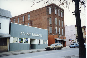 Former Pitman's building, next to Flash