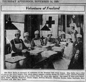 Student health volunteers, 1929