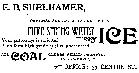 Shelhamer Ice ad, 1895
