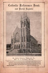 St. Ann's Catholic Reference Booklet, circa 1924