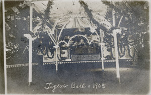 Tigers Ball decorations, 1905