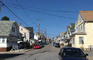 Walnut Street, looking west