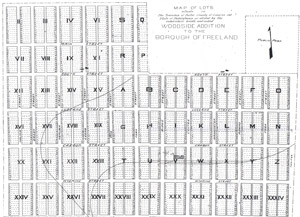 1896 proposed Woodside addition map