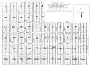 Map of Woodside/Coxe Addition