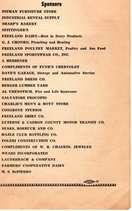 FHS class of 1952 class play program