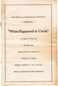 MMI 1946 school play program