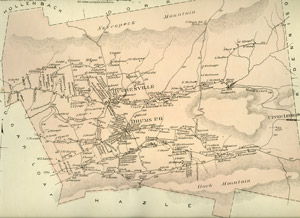 1873 map of Butler Township