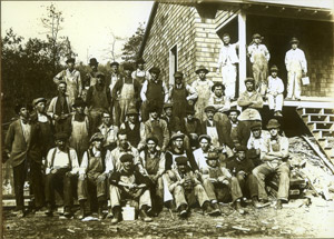 Group of working men, possibly Italian or Tyrolean