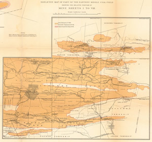 1888 coal fields map