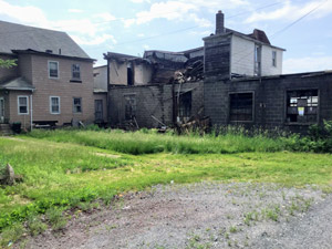 Heller garage demolition, June 2021