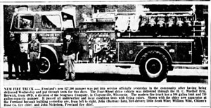 New firetruck 1966
