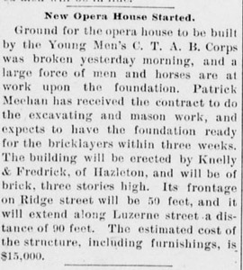Grand Opera House groundbreaking, 1895