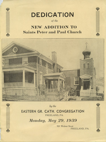 Dedication of new church