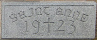 St. Ann's Church cornerstone