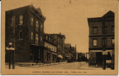 Centre and Front Streets, looking north