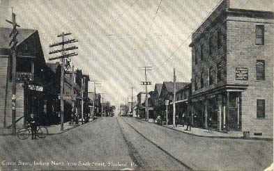 Postcard of Centre and South Streets