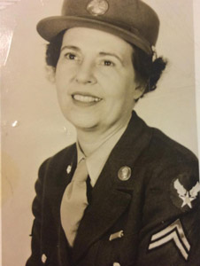 Florence Zierdt in her WACC uniform