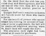 Tigers Club's 20th Century Ball, 12-31-1900
